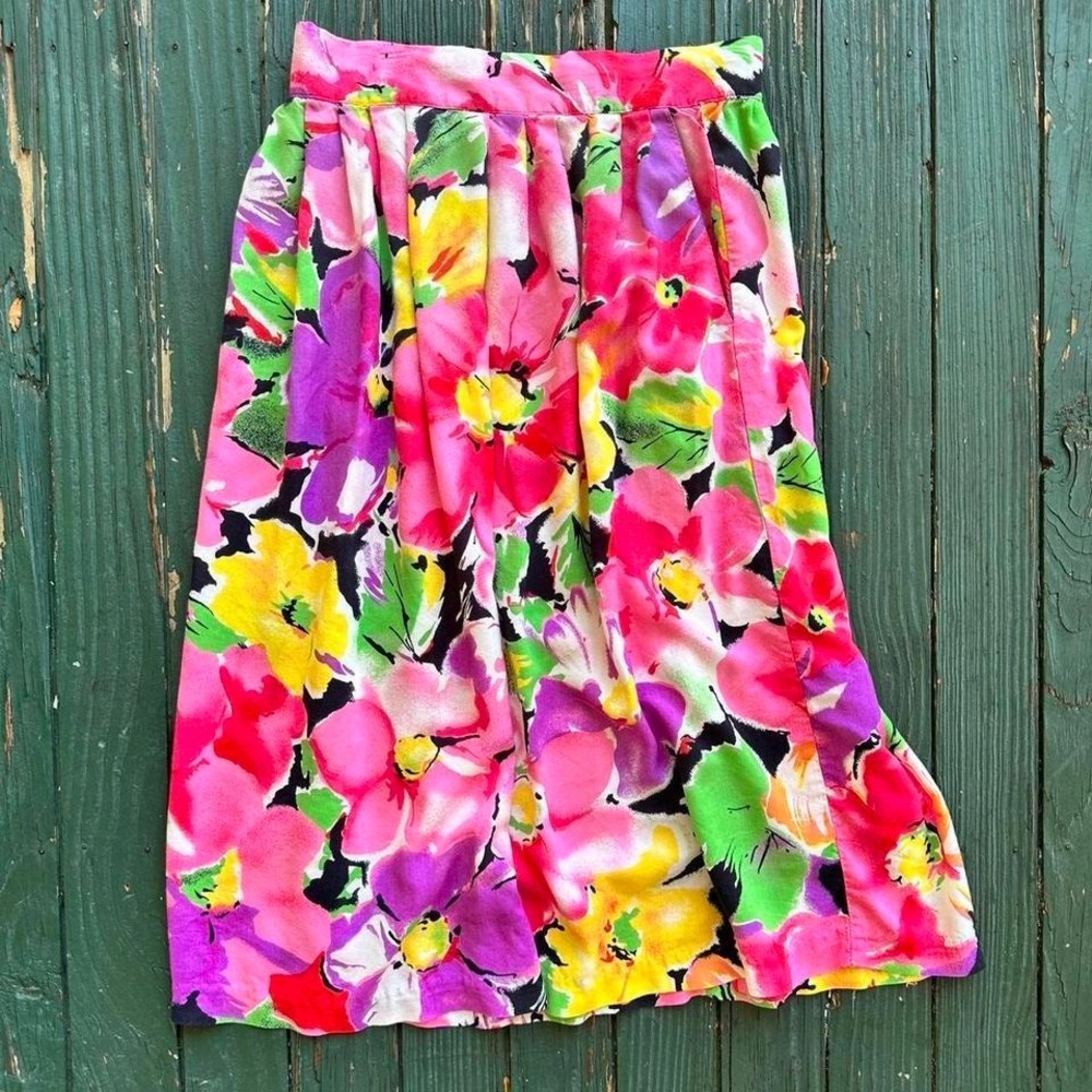 Vintage Marilyn Fog floral‎ skirt size small